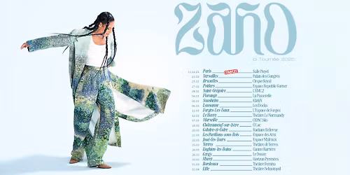 Zaho \u2022 Espace Malraux, Jou\u00e9-l\u00e8s-Tours \u2022 22 mars 2026