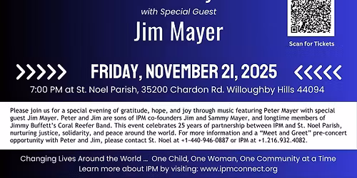 Peter Mayer IPM Benefit Concert