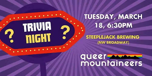 Queer Mountaineers take on Trivia Night at Steeplejack Brewing