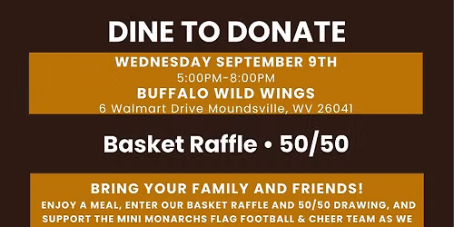 DINE TO DONATE MINI MONARCH FUNDRAISER