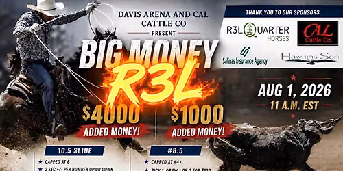 Davis Arena R3L Big Money Roping