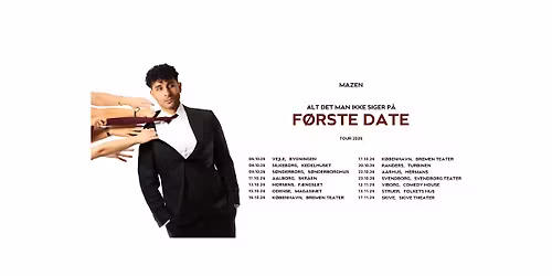 Mazen - Alt det man ikke siger p\u00e5 f\u00f8rst date - Bremen teater, K\u00f8benhavn