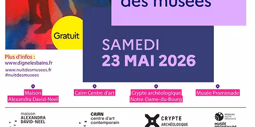 Nuit des mus\u00e9es Digne-Les-Bains 2026 