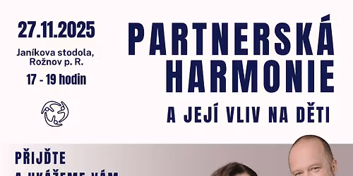 P\u0159edn\u00e1\u0161ka pro rodi\u010de \u2013 Partnersk\u00e1 harmonie a jej\u00ed vliv na d\u011bti \u2013 Milan a Olga Studni\u010dkovi