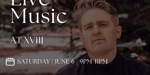 Live Music at XVIII | Featuring Sam Cooley