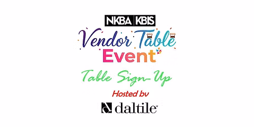 NKBA Vendor Table Event Sign-Up