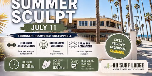 Summer Sculpt at OB Surf Lodge | Beachfront Workout + Wellness Experience