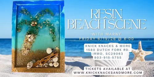 Resin Beach Scene