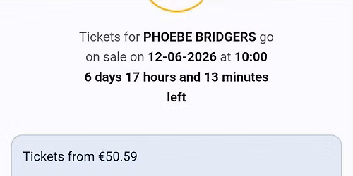Phoebe Bridgers Amsterdam Tickets