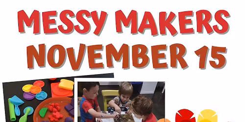 Messy Maker - November 15 - Turkey Playdough