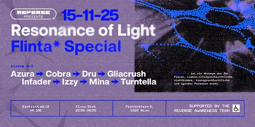 Reverse presents Resonance of Light FLINTA* Special