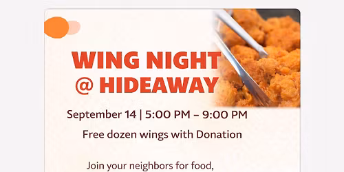 Wing Night @ Hideaway