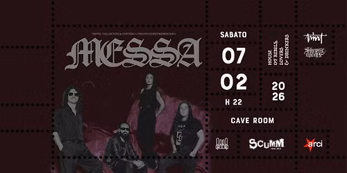 MESSA @ Scumm Cave Room \u2022 Sab 07\/02