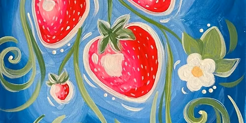 Strawberry Dreams Coffee & Canvas - Sunday, May 31st, 2026, 1 pm