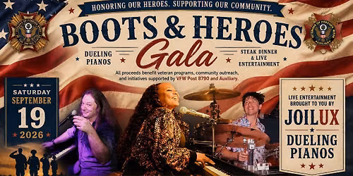 JoiLux Dueling Pianos LIVE at Boots & Heroes Gala