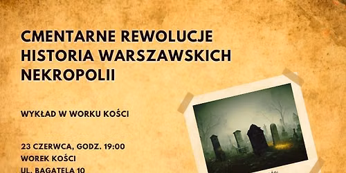 Cmentarne rewolucje. Historia warszawskich nekropolii. Wyk\u0142ad w Worku Ko\u015bci