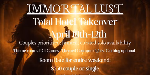 Immortal Lust: Gods and Goddesses Event!