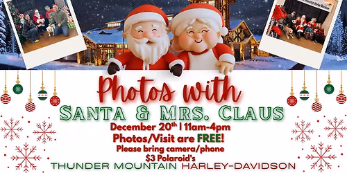 Photos with Santa & Mrs. Claus\ud83c\udf85\ud83e\udd36