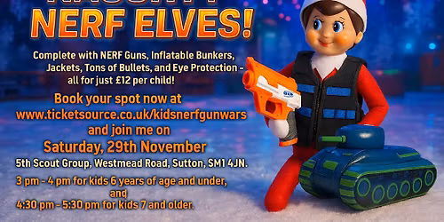 Christmas Elf Nerf Drop in session 