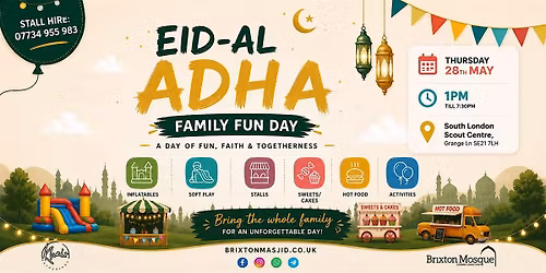 Brixton Masjid: Eid Al-Adha Outdoor Fun Day