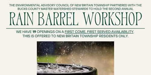 Rain Barrel Workship