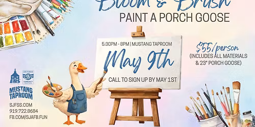 Bloom & Brush: Paint A Porch Goose (Base Access Only)