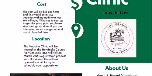 Horse and Hound Vaccine Clinic
