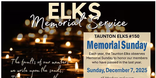 Annual Memorial Service \u2013 A Time to Remember