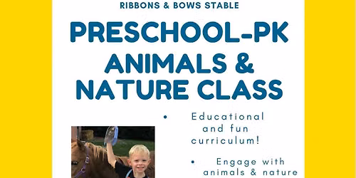 Preschool - PK Animals & Nature Class