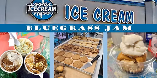 Bluegrass Jam (traditional circle) at Cookie Cookie Ice Cream
