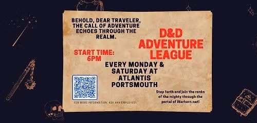 D&D Adventure League - Atlantis Portsmouth