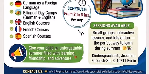 \u2600\ufe0f Summer Day Camps & Language Courses for Kids & Teens