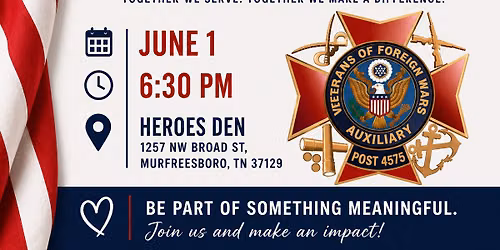 VFW Auxiliary 4575 Membership Drive