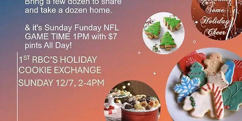 1st RBC\u2019s 2025\u20132026 Potluck Series- Holiday Cookie Bake-Off & Exchange