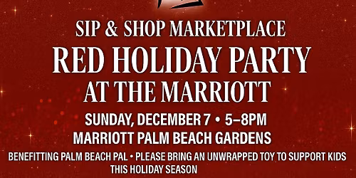 Sip & Shop Marketplace: Red Holiday Party at the Marriott Girls Night Out