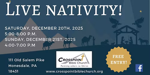 Drive Through Live Nativity - FREE!