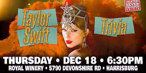 Taylor Swift Trivia at Royal Winery - Harrisburg