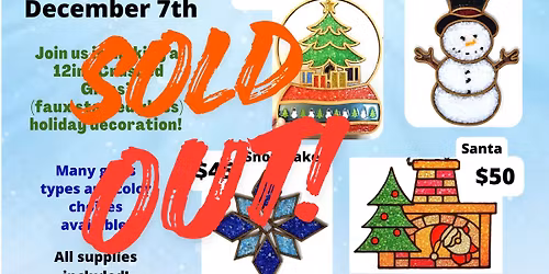 Holiday Crushed Glass Craft Party - SOLD OUT!