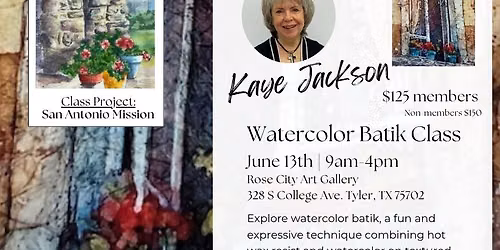 Watercolor Batik Class