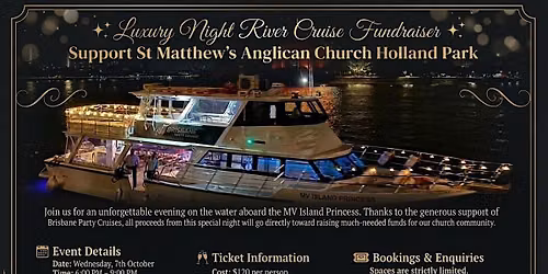Luxury Night River Cruise Fundraiser