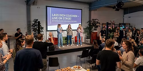 Lass dich coachen \u2013 live on stage!