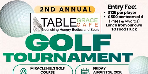 2nd Annual Table Grace Golf Tournament