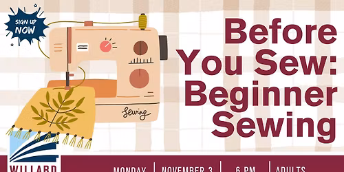 Before You Sew: Beginner Sewing