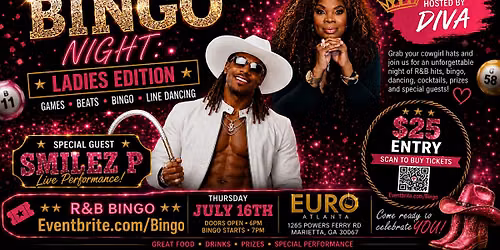 R&B Bingo Ladies Night Performing Live Smilez P & Sky Whatley