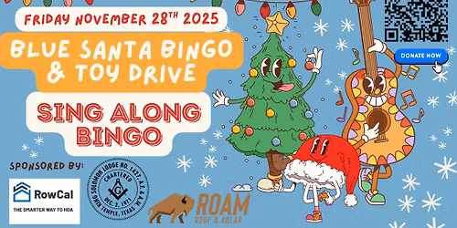 Blue Santa Bingo & Toy Drive