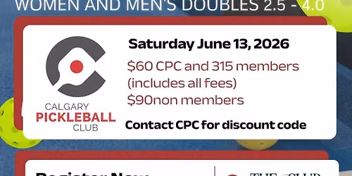 Calgary Pickleball Club Tournament 