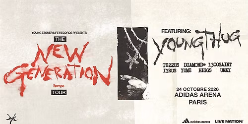 YOUNG THUG • The New Generation Tour | Adidas Arena, Paris