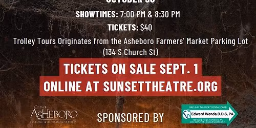 Historic Downtown Asheboro GHOSTWALK & GHOSTRIDE