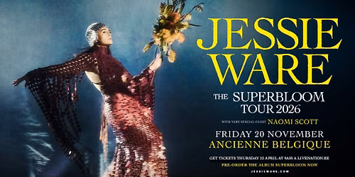 Jessie Ware: The Superbloom Tour 2026 | Ancienne Belgique