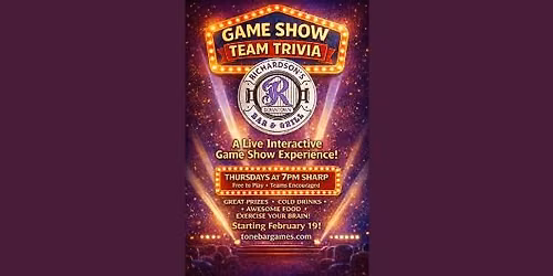 Game Show Team Trivia at Richardson's